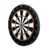 Custom Dartboard - Classic BLACK WHITE, RED GREEN Dartbord (Voorkant Rechts)