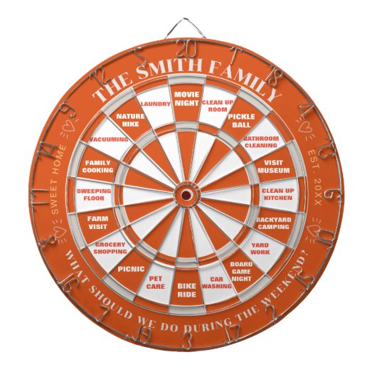 Custom Dartboard Plus Activity Beslissingsbord Dartbord (Voorkant)