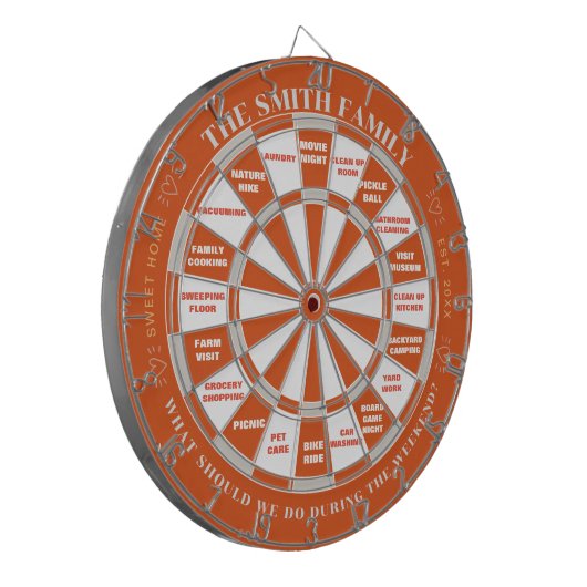 Custom Dartboard Plus Activity Beslissingsbord Dartbord (Voorkant Links)
