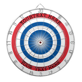 Custom Dartboard Target with Personalized Text Dartbord
