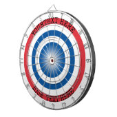 Custom Dartboard Target with Personalized Text Dartbord (Voorkant Rechts)
