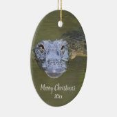 Custom Dated Alligator Dier Wildlife Keramisch Ornament (Rechts)