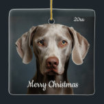 Custom Dated Christmas Weimaraner Hond Huisdier Di Keramisch Ornament<br><div class="desc">Custom Dated Christmas Perfect cadeau voor wanneer u wat liefde wilt sturen. Weimaraner Hond Huisdier</div>