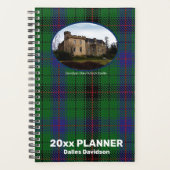 Custom Davidson Scottish Clan Castle Tartan Weekly Planner (Voorkant)