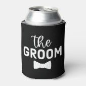 Custom De bruidegom bruiloft Blikjeskoeler (Blikje Voorkant)