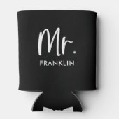 Custom De bruidegom bruiloft Blikjeskoeler (Achterkant)