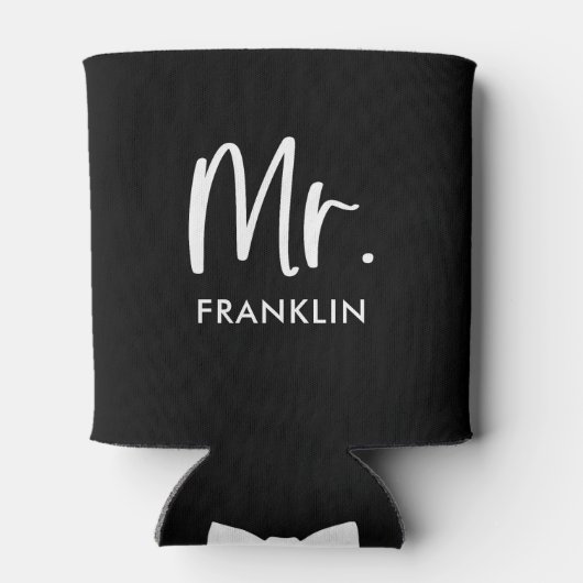 Custom De bruidegom bruiloft Blikjeskoeler (Achterkant)