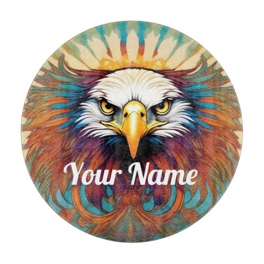 Custom De Eagle Glass snijplank (Voorkant)