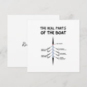 Custom De echte delen van de Boat flatcard (Voorkant / Achterkant)