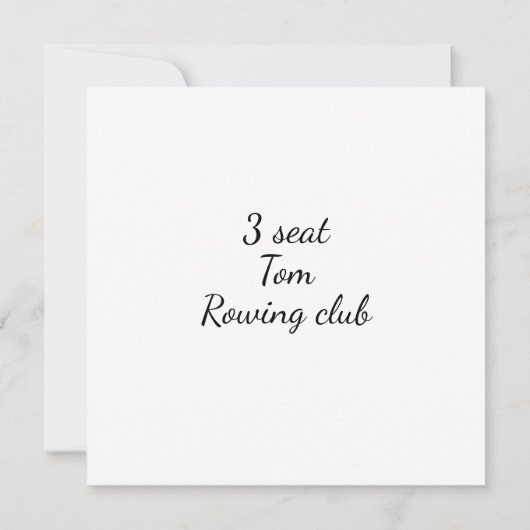 Custom De echte delen van de Boat flatcard (Achterkant)