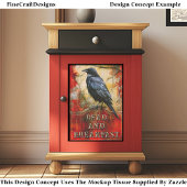 Custom “Dead and Breakfast” Spooky Raven Art ET3L Tissuepapier