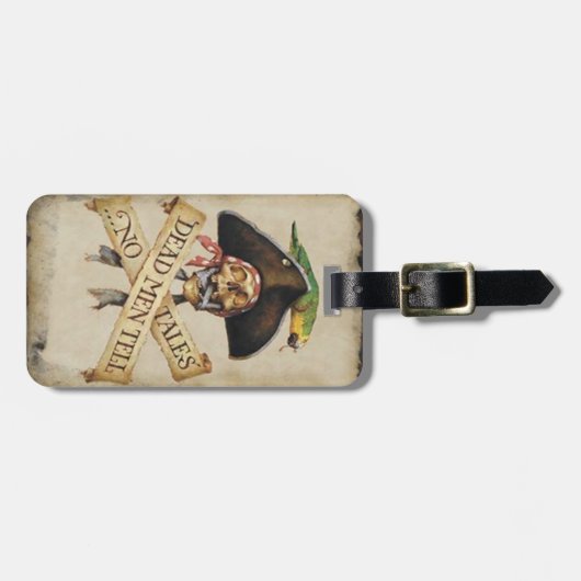 Custom Dead Pirate Bagagelabel (Voorkant horizontaal)