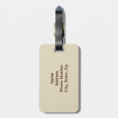 Custom Dead Pirate Bagagelabel (Achterkant verticaal)