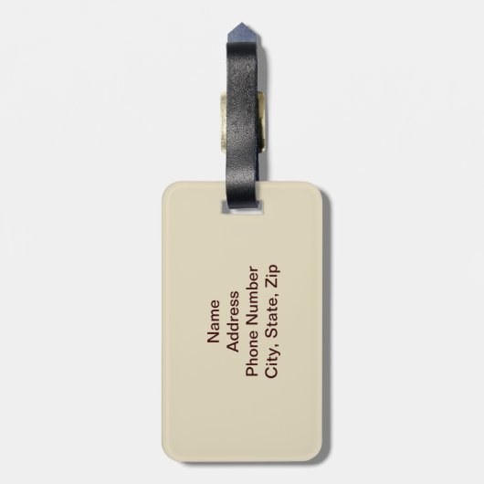 Custom Dead Pirate Bagagelabel (Achterkant verticaal)