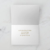 Custom DEAN'S LIST Scholar congrats card Kaart (Binnen)