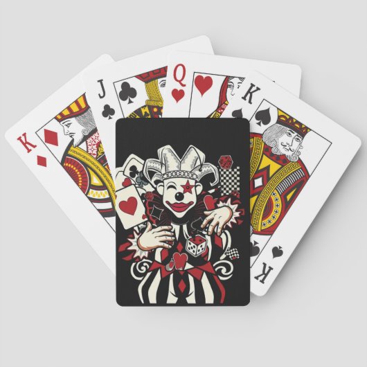 Custom deck of playing cards with a Joker design Pokerkaarten (Achterkant)