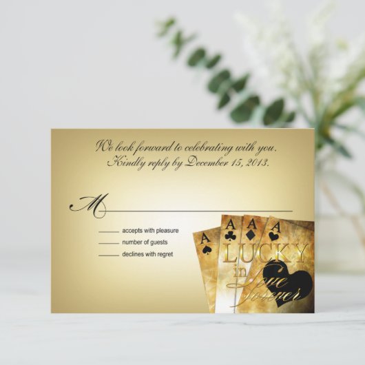 ::CUSTOM:: Dee & Jon Las Vegas RSVP 5x3.5 (Staand voorkant)