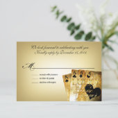 ::CUSTOM:: Dee & Jon Las Vegas RSVP 5x3.5 Kaartje (Staand voorkant)