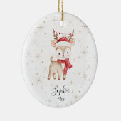Custom Deer Christmas Ornament (Rechts)