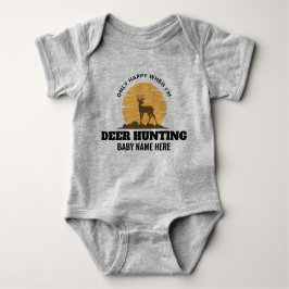 Custom Deer Hunting Jersey Bodysuit for Baby