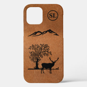 Custom Deer Silhouette Apple iPhone 12 Hoesje
