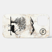 Custom Deer Silhouette Apple iPhone 12 Hoesje (Achterkant (horizontaal))