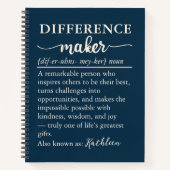 Custom Definition Journal Gift for Mentor or Boss Notitieboek (Voorkant)