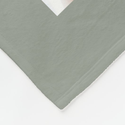 Custom Deken met 10 Bruiloft Afbeeldingen Sage (Hoek)