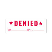Custom Denied Business Self Inking Rubber Stamp Zelfinktende Stempel (Design)