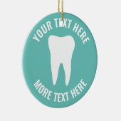Custom dental office Christmas tree ornament gift (Rechts)