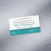 Custom Dentist Refrigerator Magnetic Business Card Magnetisch Visitekaartje (Voorbeeld)
