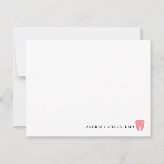 Custom Dentist Stationery Dentist Note Cards Notitiekaartje (Voorkant)