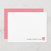 Custom Dentist Stationery Dentist Note Cards Notitiekaartje (Voorkant / Achterkant)