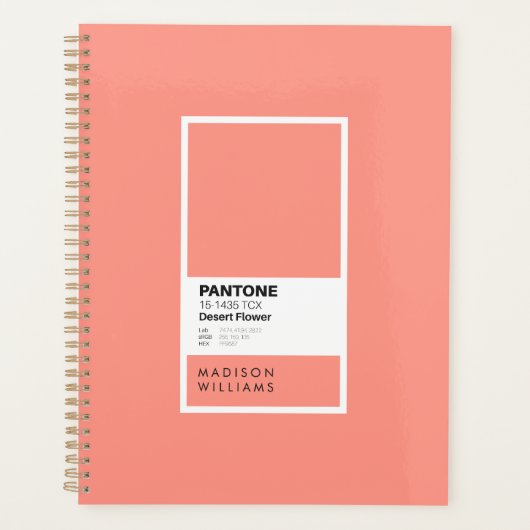 Custom Desert Flower Notitieboek | gepersonaliseer (Voorkant)