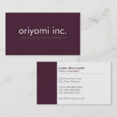 CUSTOM DESIGN 5 effen moderne eenvoudige slimme au Visitekaartje (Voorkant / Achterkant)