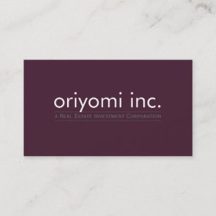 CUSTOM DESIGN 5 effen moderne eenvoudige slimme au Visitekaartje