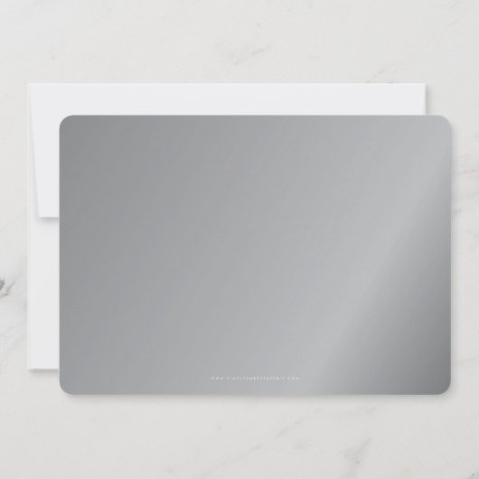 CUSTOM DESIGN Bar Mitzvah New York Nummer Bord Kaart (Achterkant)