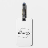 Custom Design Creëer Uw eigen Sjabloon Bagagelabel (Achterkant verticaal)