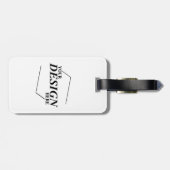 Custom Design Creëer Uw eigen Sjabloon Bagagelabel (Achterkant horizontaal)