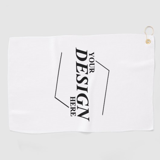 Custom Design Creëer Uw eigen Sjabloon Golfhanddoek (Horizontaal)