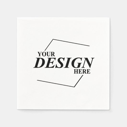 Custom Design Creëer Uw eigen Sjabloon Servet (Voorkant)