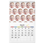 Custom Design Face baby or Family Gift for Memoria Kalender (Mar 2026)