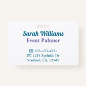 Custom Design-Jouw naam in Urdu Language Badge (Achterkant)