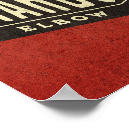 Custom design  kunst voor hem poster (Hoek)