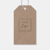 Custom Design Logo Kraft Hang Labels met String Cadeaulabel (Achterkant)