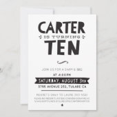 CUSTOM DESIGN modern verjaardagsfeestje voor Carte Kaart (Voorkant)