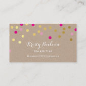 CUSTOM DESIGN - roze olijf home decor Visitekaartje (Achterkant)