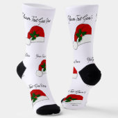 Custom Design Sokken Santa hat (Gebogen)