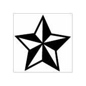 Custom Design Star Rubberstempel (Afrduk)