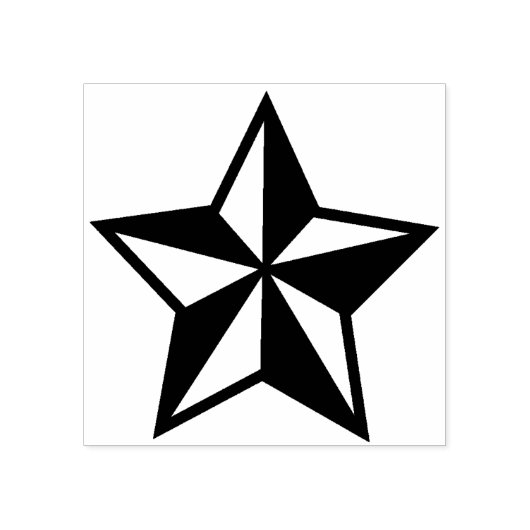 Custom Design Star Rubberstempel (Afrduk)